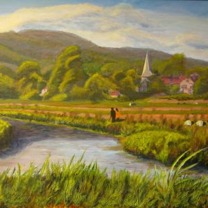 Amberley Water Meadows Painting