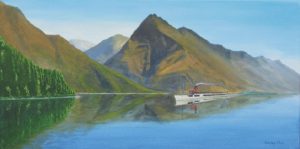 Painting of Earnslaw at Queenstown