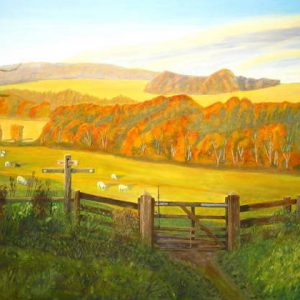 South Downs near Slindon Painting