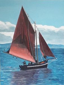 Sailing Boat Seascape Painting