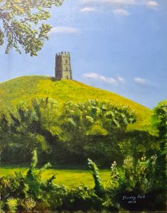 A commissioned painting of Glastonbury Tor in Somerset by Stanley Port