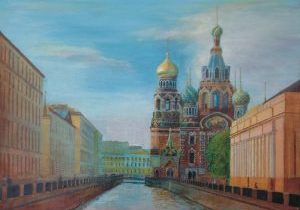 Church of Spilled Blood Painting